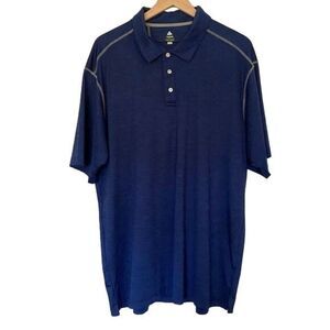 Bolle 2XL XXL Navy Blue Golf Tech Polo Short Sleeve Athletic Shirt
